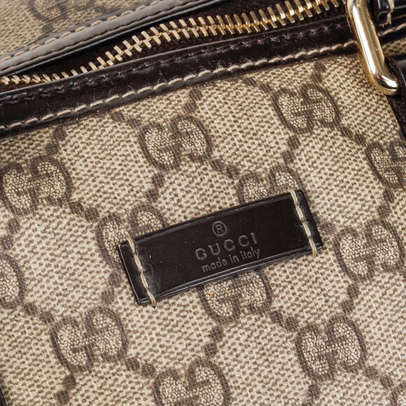 Gucci Brown Patent Medium GG Joy Boston Bag - Picture 10 of 14